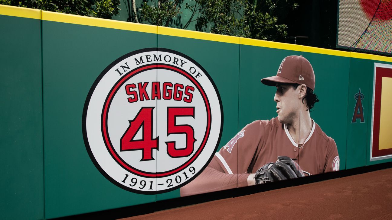 [ad_1] settlement Tyler Skaggs a fost anunțat vineri în San Ana, California, în urma negocierilor finale între Los Angeles Angels și familia fostului aruncător