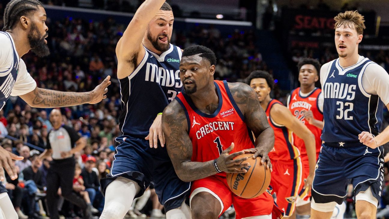 [ad_1] Zion Williamson a marcat 24 de puncte, inclusiv 10 consecutivi în ultimele două minute ale celui de‑al patrulea sfert, pentru a conduce New Orleans Pelicans la victoria cu 119‑113 împotriva Dallas Mavericks, prelungind seria de victorii a echipei la cinci meciuri consecutive