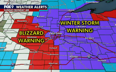 Minnesota weather: Winter storm and blizzard warnings in place for Sunday
