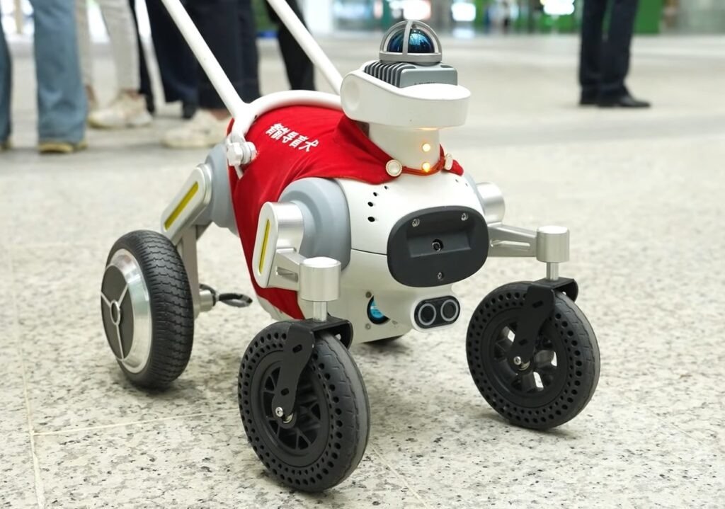 [ad_1] Integrarea inteligenței artificiale în transportul public a atins un nou punct cu testarea în Shenzhen a câinelui‑ghid robotic Xiaosuan, conceput pentru a sprijini persoanele cu deficiențe de vedere în stațiile de metrou