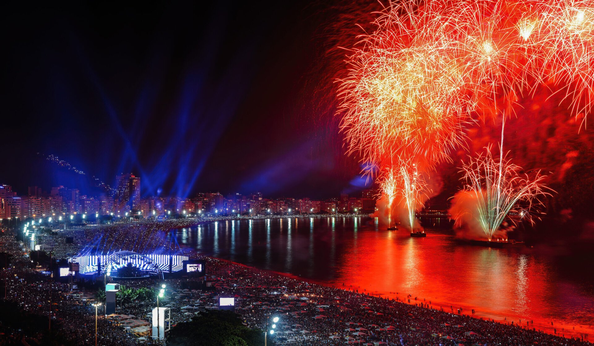 Revelionul de pe plaja Copacabana din Rio de Janeiro a stabilit un nou record mondial, fiind recunoscut oficial drept cea mai mare petrecere de Anul Nou din lume