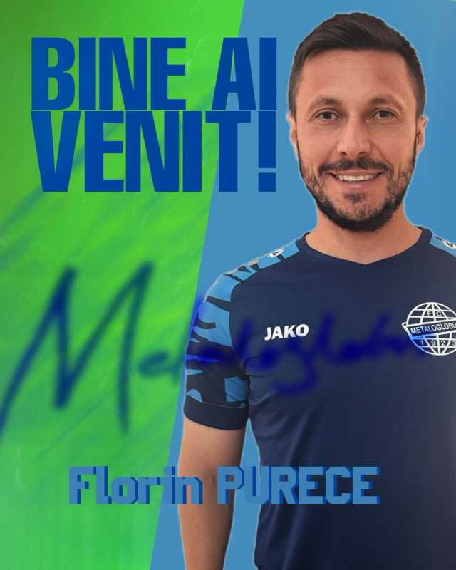Fotbal: Metaloglobus l-a transferat pe Florin Purece de la Unirea Slobozia Metaloglobus București a anunțat transferul mijlocașului ofensiv Florin Purece, în vârstă de 34 de ani, de la Unirea Slobozia, consolidându-și astfel echipa în urma performances slabă din Superliga