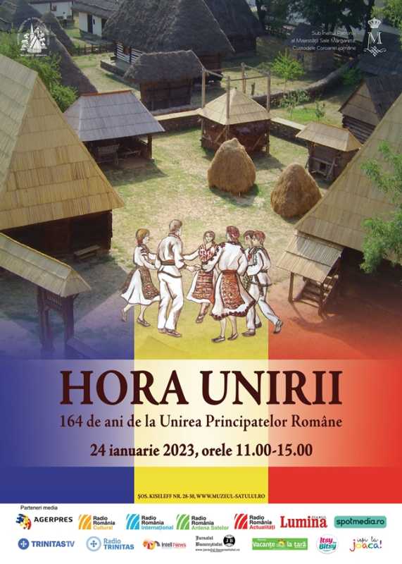 Cu ocazia Unirii Principatelor, Muzeul Satului organizează “Hora Unirii” În weekendul 24-25 ianuarie, Muzeul Național al Satului “Dimitrie Gusti” va fi gazda evenimentului “Hora Unirii”, dedicat celebrării Unirii Principatelor Române