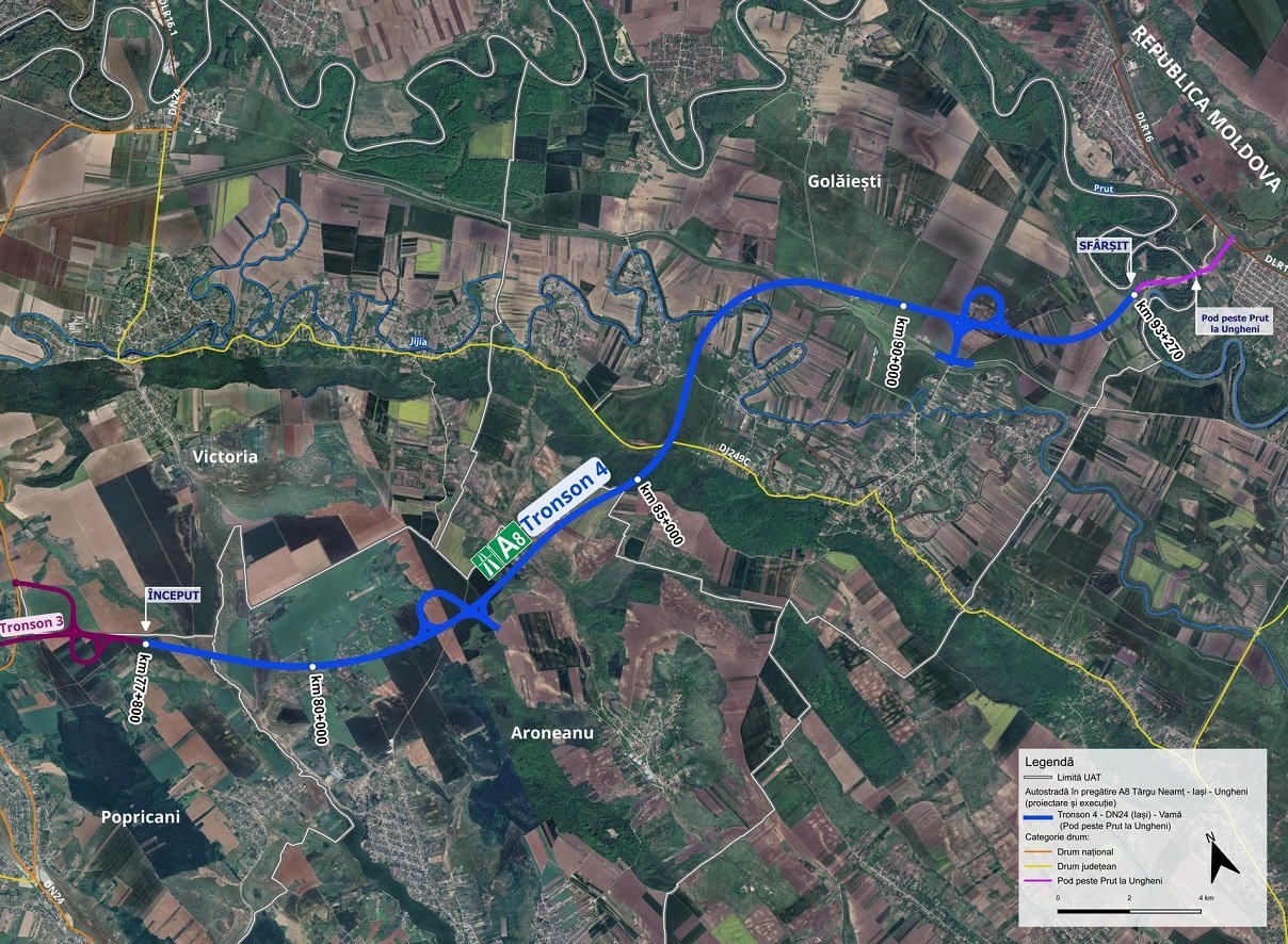 Consiliul Național de Soluționare a Contestațiilor (CNSC) a respins, miercuri, o contestație semnificativă în procesul de atribuire a contractului pentru construirea tronsonului 4 al Autostrăzii A8 Târgu Neamț – Iași – Ungheni, o investiție esențială pentru modernizarea infrastructurii din nord-estul țării