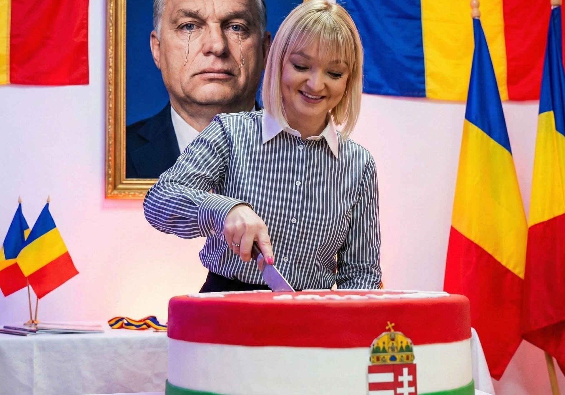 Gest controversat al deputatei AUR: o fotografie cu tortul în culorile steagului Ungariei provoacă valuri de reacții Un gest care aprinde flăcări în peisajul politic românesc a fost făcut recent de Lidia Vadim Tudor, deputată a partidului extremist AUR