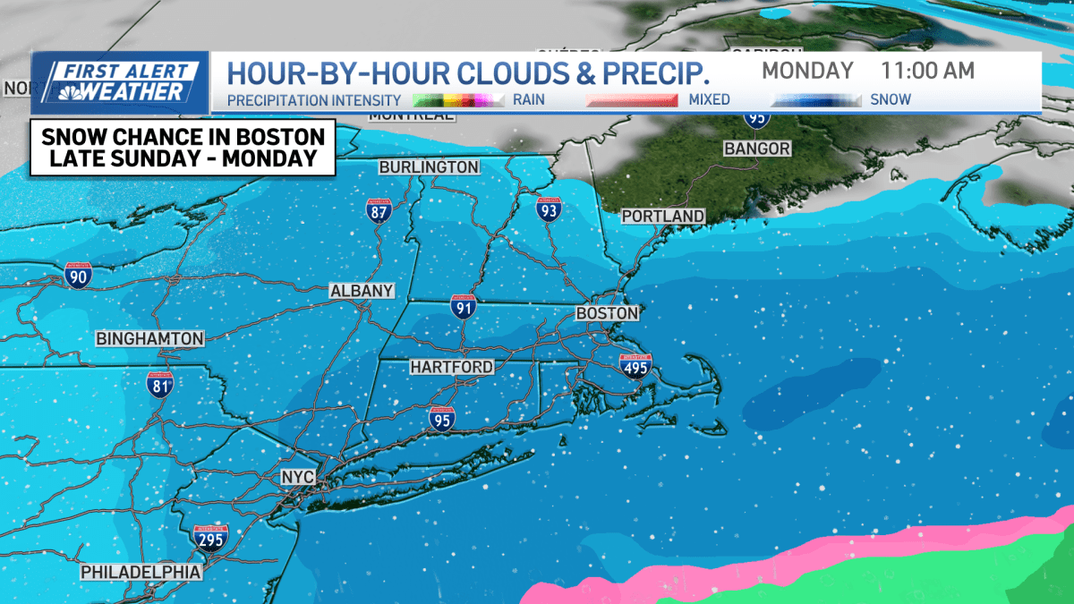 Ninsori substanțiale în Massachusets și New Hampshire în weekend!