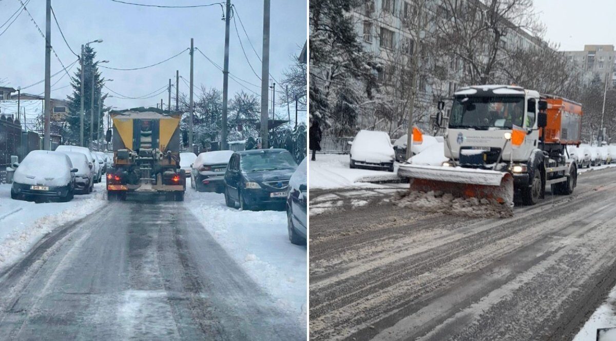 Primăria Capitalei a movilizat, duminică dimineață, peste 312 utilaje și peste 1.100 de muncitori pentru a face față ninsorii care a acoperit Bucureștiul în ultimele 24 de ore