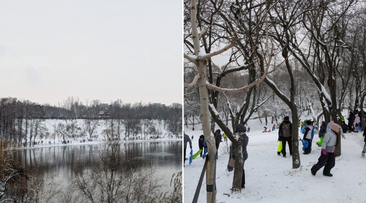 Sute de părinți și copii au transformat Parcul Tineretului în pârtie pentru o zi