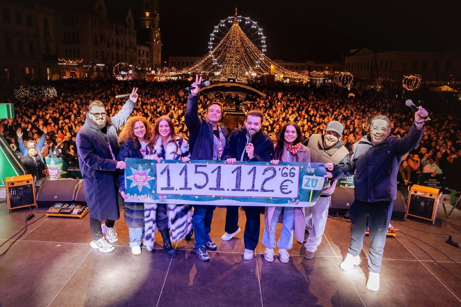 „Peste un milion de euro strânși în 7 zile pentru Orașul Faptelor Bune”