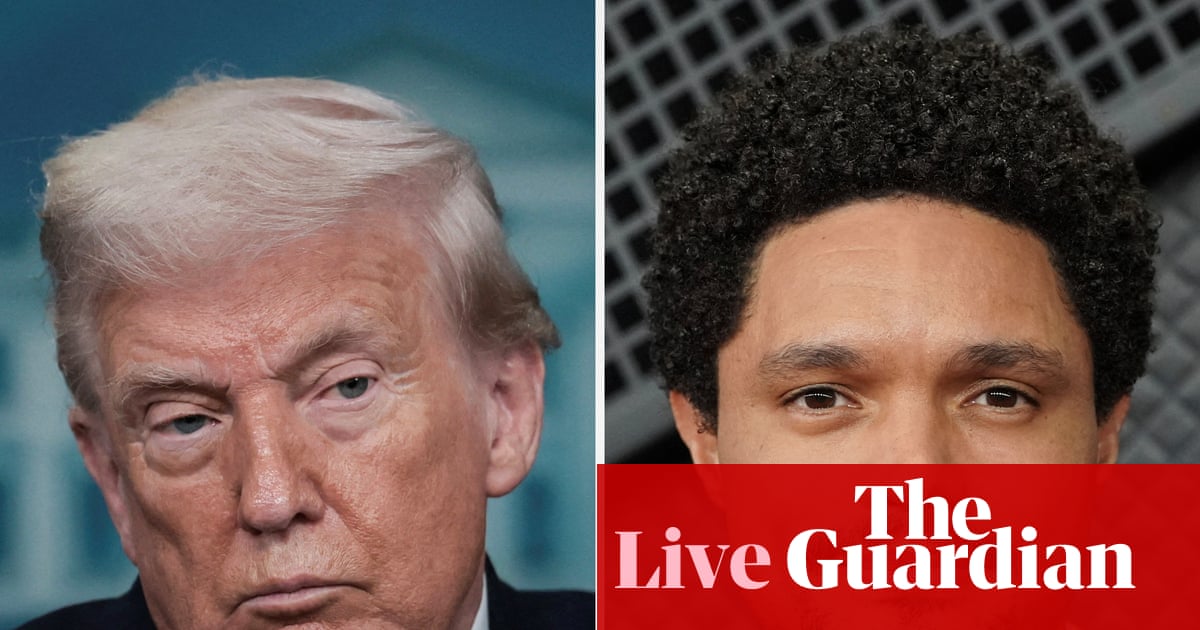 Trump amenință cu un proces comediantul Trevor Noah după o glumă la Premiile Grammy Președintele Donald Trump a anunțat astăzi că intenționează să îl acționeze în judecată pe comediantul Trevor Noah, gazda Premiilor Grammy, după o glumă pe tema lui Jeffrey Epstein, rostită în timpul ceremoniei distincțiilor