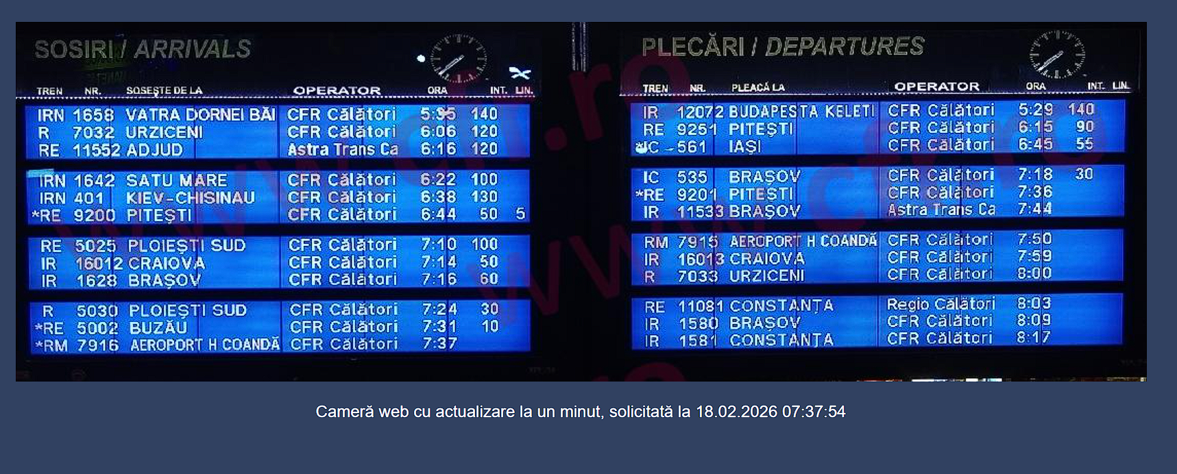 Gările din București sunt în pragul unui haos total după ce sistemul feroviar s-a blocat complet din cauza unor avarii majore generate de vegetație căzută pe Magistrala 300