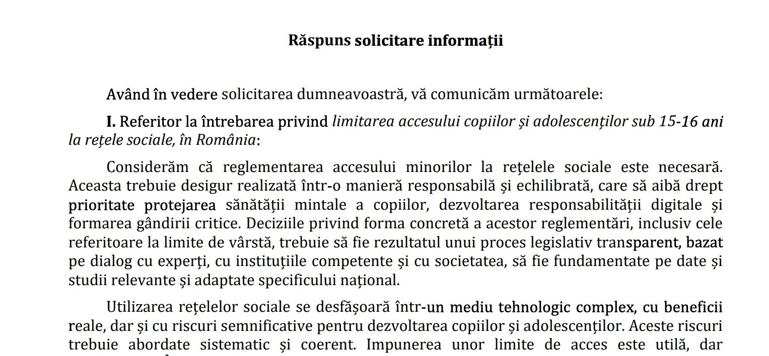Administrația Prezidențială susține reglementarea accesului minorilor la rețele sociale, dar evită detaliile concrete ale măsurilor Autoritățile române discută tot mai intens despre necesitatea limitării accesului minorilor la platformele digitale, dar rămân rezervate în privința detaliilor concrete ale legislației