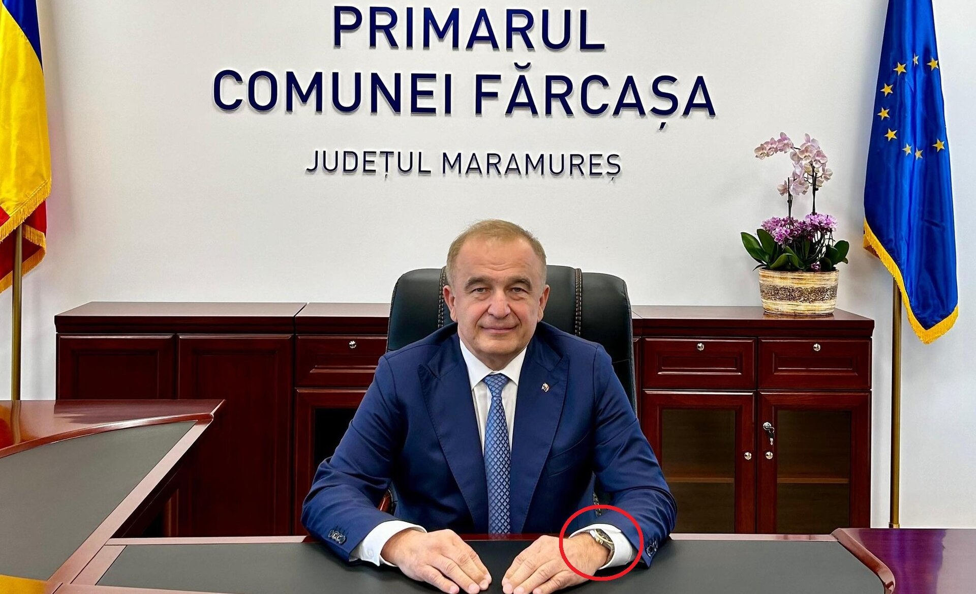 Primar de comună critică lipsa fondurilor, adus la întâlnire cu Bolojan cu un ceas Rolex de 50.000 €