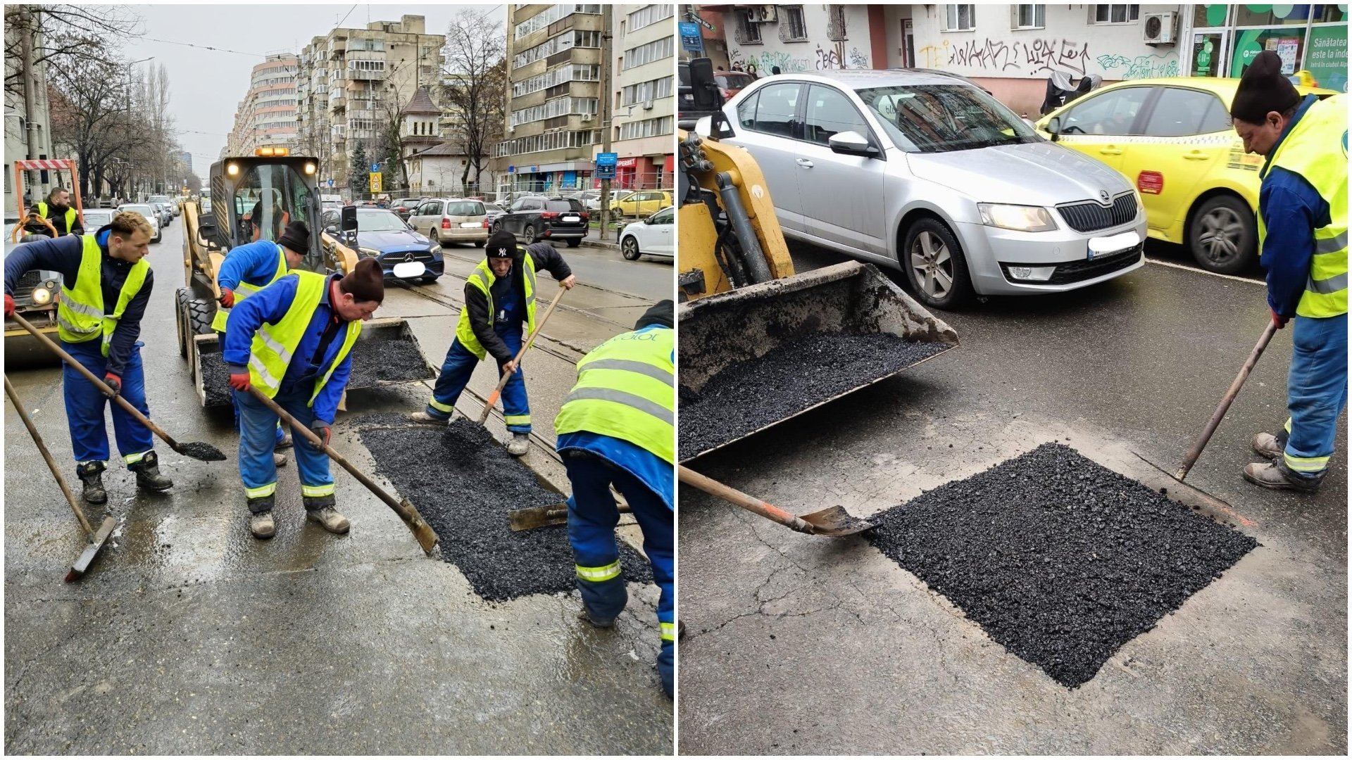Primăria Capitalei începe repararea gropilor apărute pe străzile din București, ca urmare a iernii aspre din acest sezon, care a lăsat în urmă un peisaj cu numeroase provocări pentru infrastructura rutieră