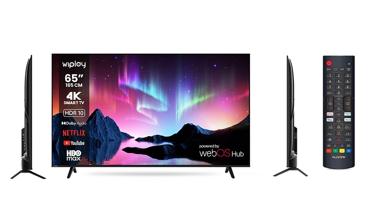 Allview introduce televizoare WiPlay6301 de până la 65 inci cu WebOS, margini aproape invizibile și prețuri accesibile