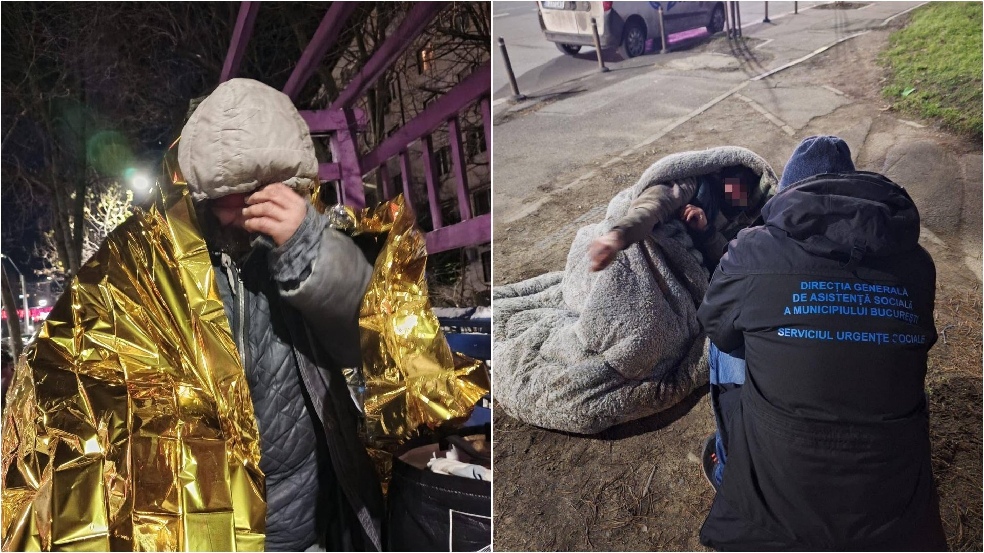 Sute de persoane fără adăpost găzduite în centrele orașului