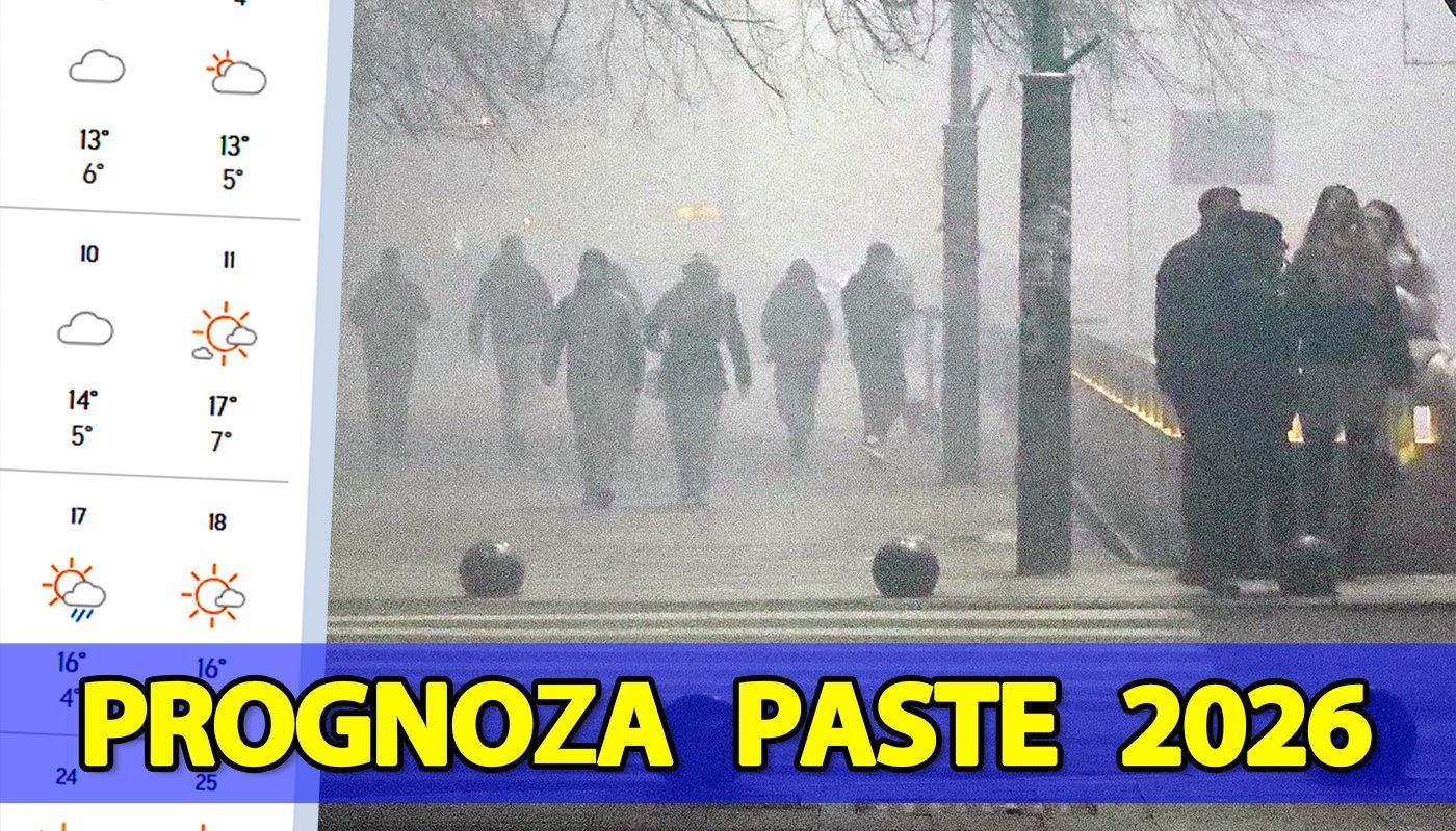 Prognoză Martie-Aprilie 2026: Cum va fi vremea de Paște în București, după schimbări radicale anunțate de meteorologi Puțin peste o lună, sărbătoarea Paștelui va fi celebrată din nou în Capitală, dar vremea anunțată pentru această perioadă ridică întrebări