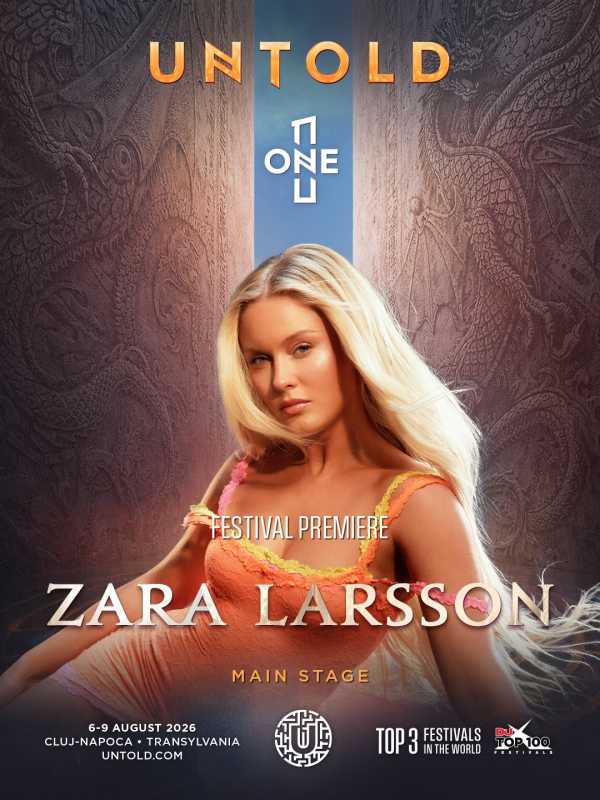 Zara Larsson, artista suedeză care a cucerit lume întreagă cu hiturile sale și prezența carismatică, va debuta în România la Festivalul UNTOLD, în premieră, în această vară