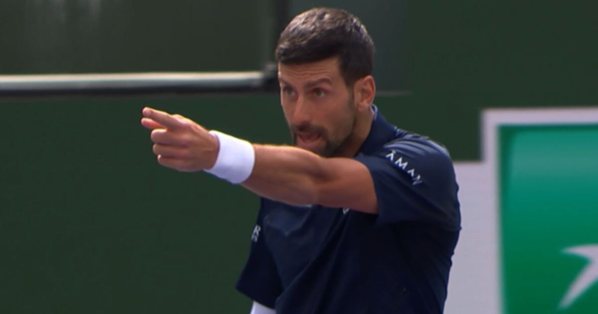 Novak Djokovic, ocupantul locului al treilea în clasamentul mondial, și-a pierdut răbdarea pe teren în timpul meciului disputat la Indian Wells, într-un context tensionat care a revolt vizibil internațional