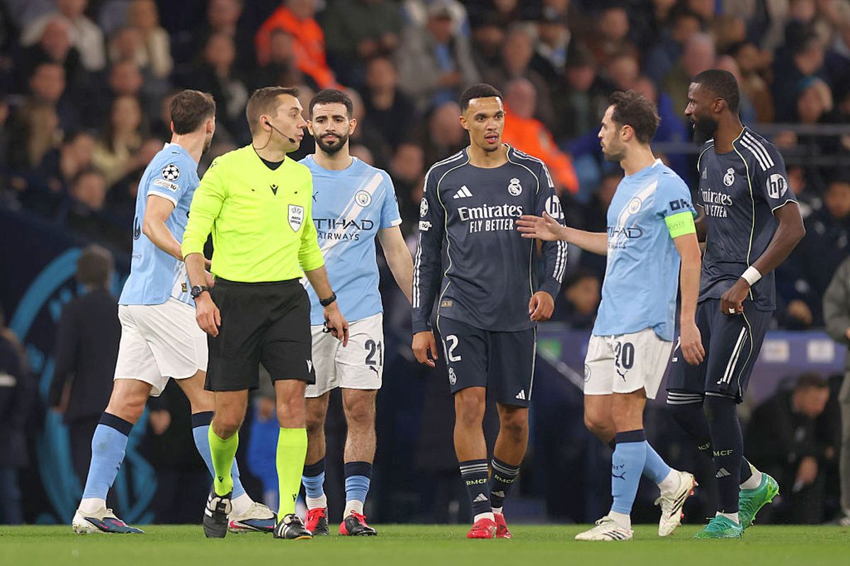 Manchester City și Real Madrid au încheiat partida retur din optimile Ligii Campionilor într-un egal, scor 1-1, după o dispută aprigă pe terenul cetățenilor