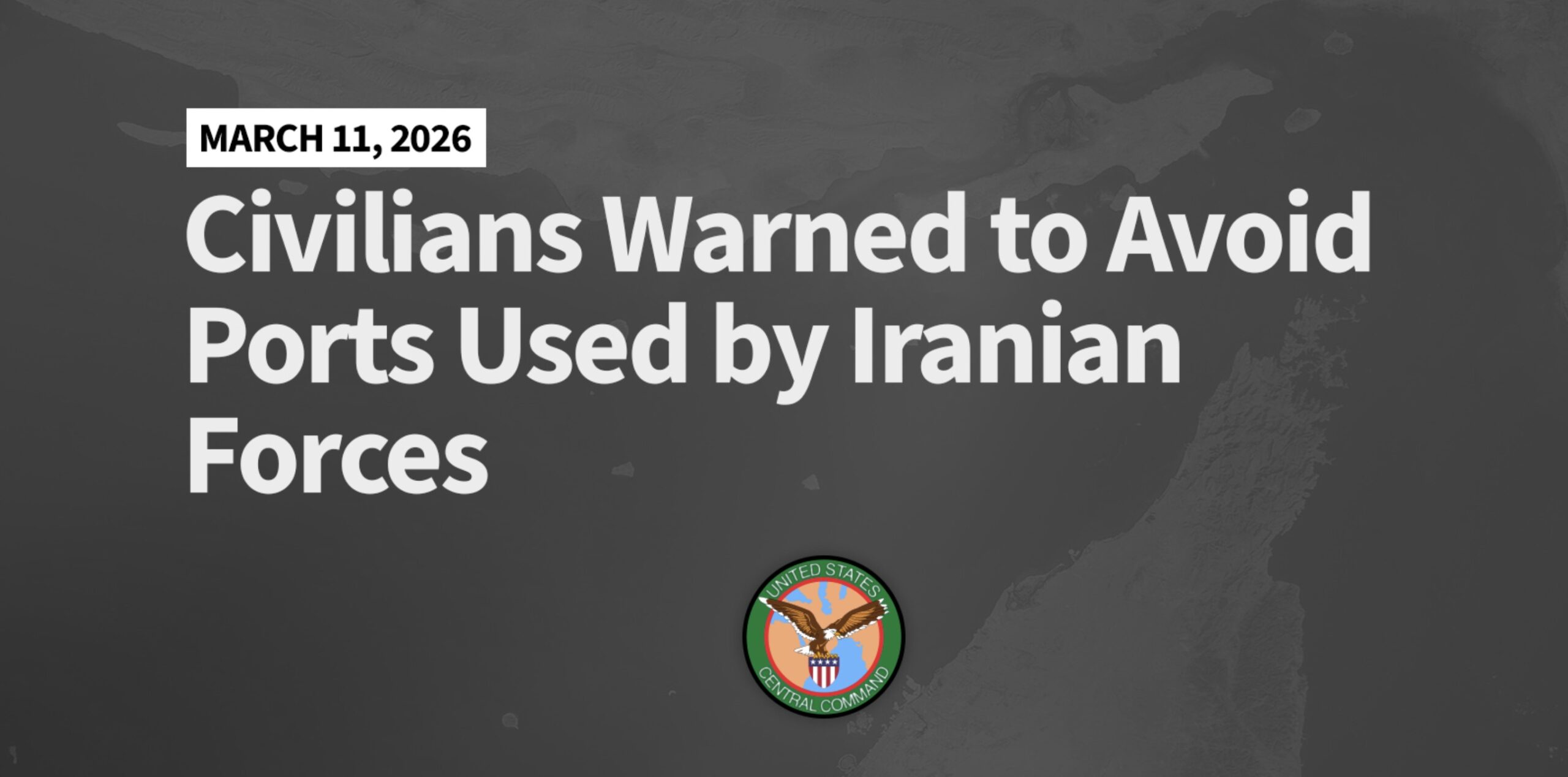 SUA avertizează civilii iranieni să evite porturile din Strâmtoarea Ormuz