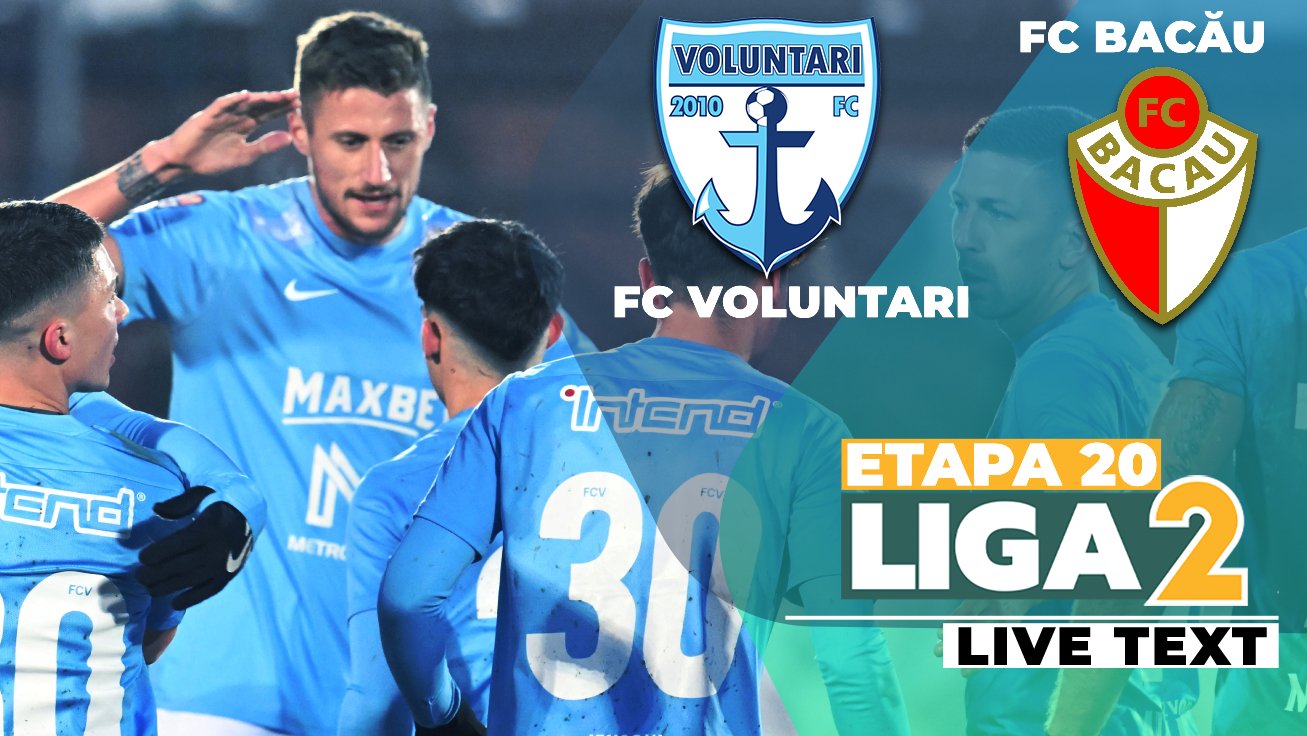 Primul meci din cadrul etapei a 20-a a Ligii a II-a s-a disputat astăzi, cu un interes deosebit pentru suporterii divizionarei secunde, FC Voluntari