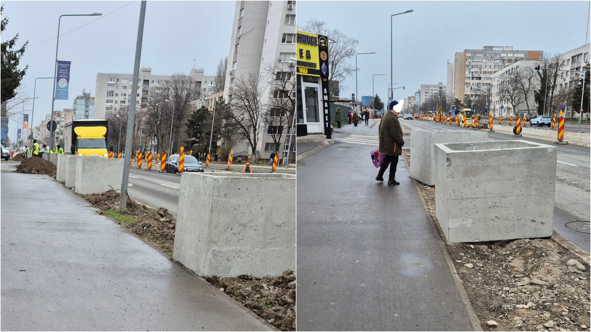 Zeci de jardiniere uriașe de beton, amplasate recent pe Prelungirea Ghencea, au stârnit un val de nemulțumire în rândul locuitorilor din zonă