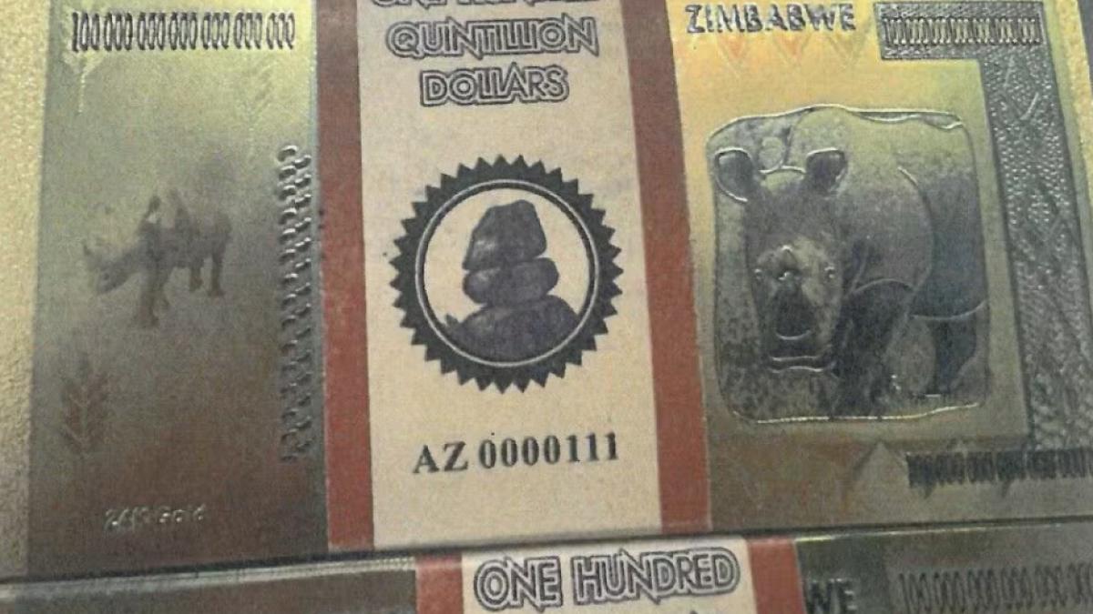 Autoritățile vamale elvețiene au făcut o descoperire inedită pe aeroportul din Zürich, unde au confiscat o serie de bancnote false inscripționate „24K Gold”, cu o valoare nominală astronomică de 100 de cvadrilioane de dolari fiecare