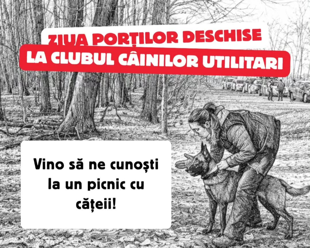Ziua Porților Deschise la Clubul Câinilor Utilitari: O oportunitate unică de a descoperi activitățile de căutare și salvare cu ajutorul patrupedelor În inima naturii, pe Drumul Muntele Găina din Băneasa, iubitorii de animale și curioșii interesați de misiunile de căutare și salvare vor avea prilejul să descopere, sâmbătă, 21 martie, o activitate deosebită: Ziua Porților Deschise organizată de Clubul Câinilor Utilitari (CCU)