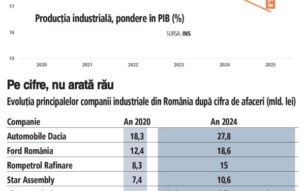 Industria României, în picaj: Recul de 1,8% în februarie. Unde ajungem