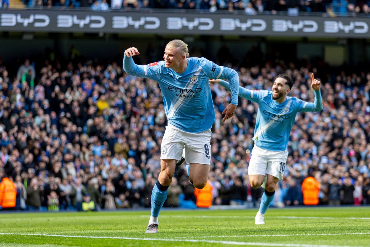 Dublă performanță pentru Erling Haaland la Manchester City