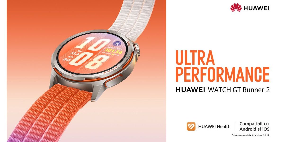 Huawei Watch GT Runner 2: Ceasul dedicat alergătorilor, inspirat de un maratonist