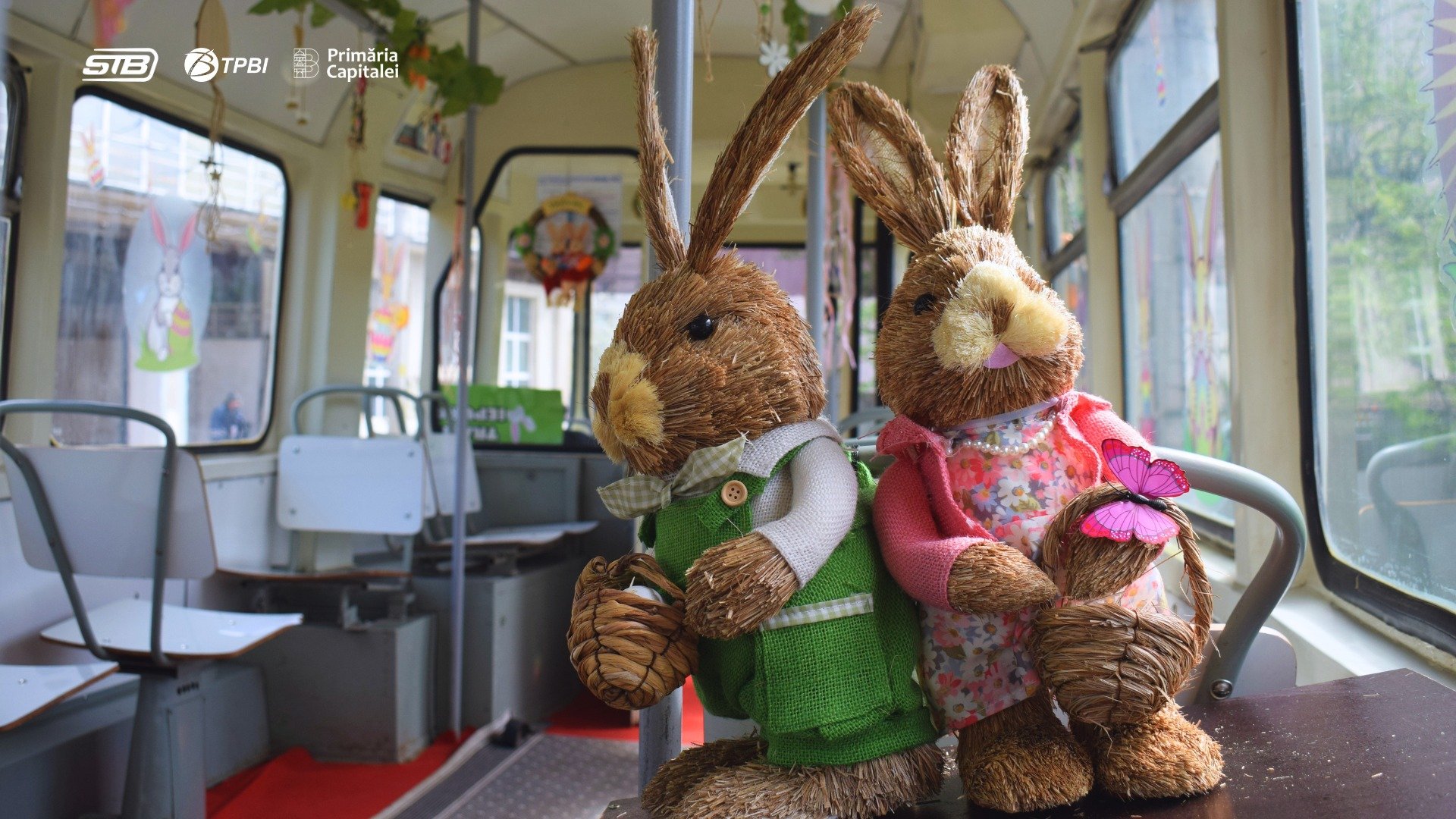 „Tramvaiul Iepurașului”, o inițiativă specială a Societății de Transport București (STB), va readuce bucuria pe străzile Capitalei joi, 9 aprilie