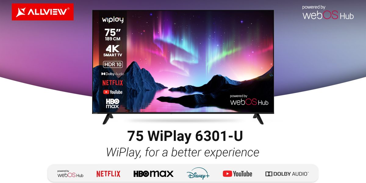 Allview lansează televizorul uriaș WiPlay6301: e cel mai mare din gamă
