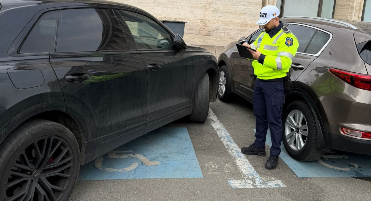 Poliția Locală a Municipiului București a aplicat amenzi în valoare de peste 27.000 de euro, de la începutul anului, pentru șoferii care au parcat ilegal pe locurile destinate persoanelor cu dizabilități
