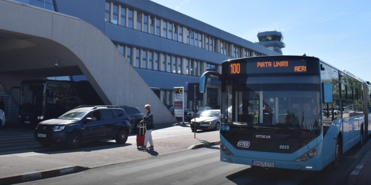 Autobuzele 100 și 442, OPRESC din 20 martie la Aeroportul Henri Coandă, plecări