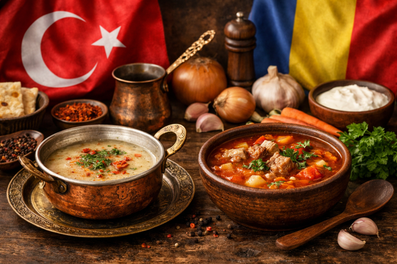 Cuvântul „ciorbă”, de origine turcească, a devenit unul dintre cele mai reprezentative preparate ale bucătăriei românești, însă sensul său a suferit o transformare semnificativă în timpul procesului de adaptare culturală