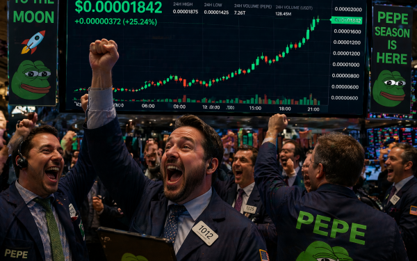 PEPE explodează cu 4%, sentimentul investitorilor se îmbunătățește