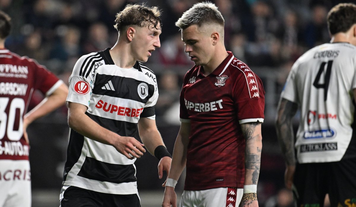 Rapid București a suferit al doilea eșec consecutiv în play-off, după ce a fost învinsă pe propriul teren de Universitatea Cluj, scor 1-2