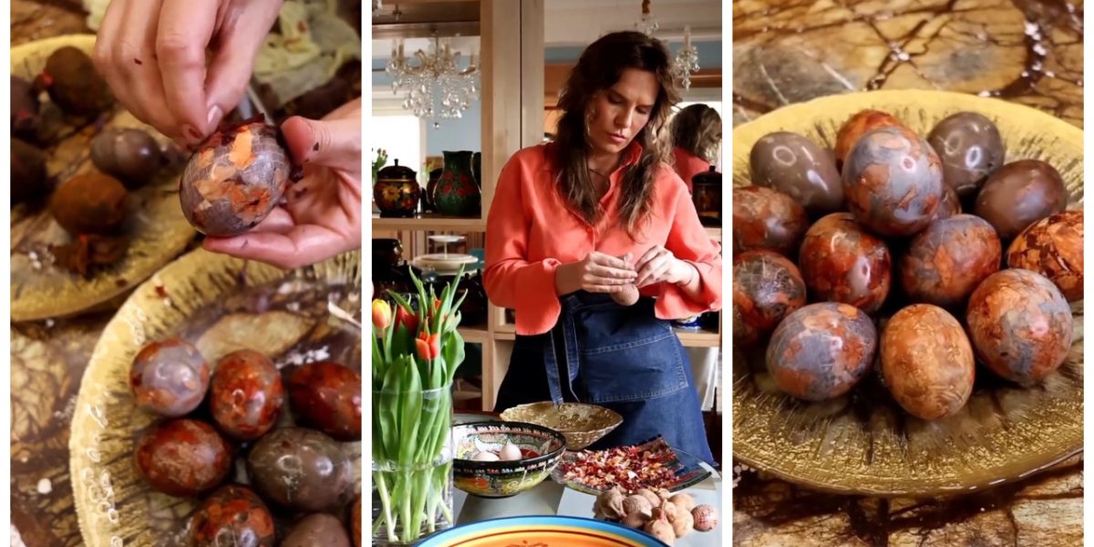 Anna Lesko, secretul ouălor de Paște: Mozaic de culori, fără chimicale