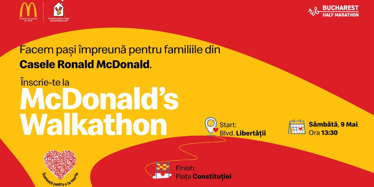 McDonald’s aduce o cursă caritabilă de 1 km la București Half Marathon