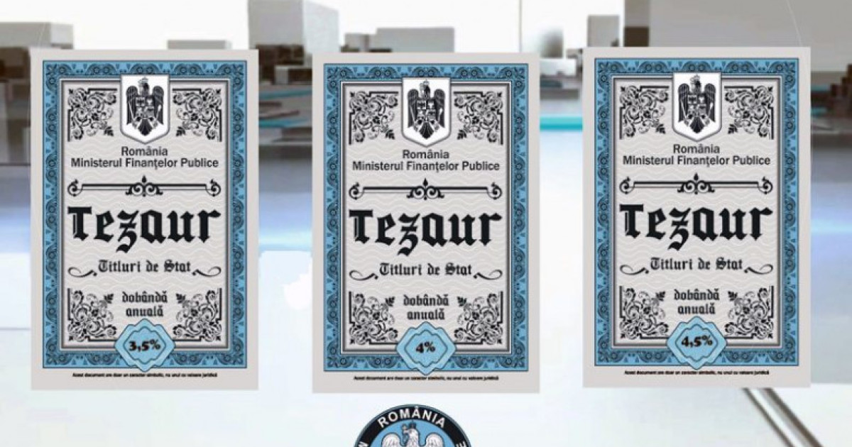 Ministerul Finanțelor din România lansează noi titluri de stat TEZAUR, oferind oportunitatea investitorilor de a plasa bani într-un instrument cu dobândă atractivă și cu facilități fiscale speciale