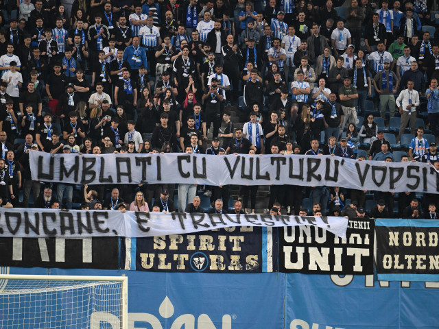 Craiova, amendată dur după scandările rasiste de la meciul cu Rapid