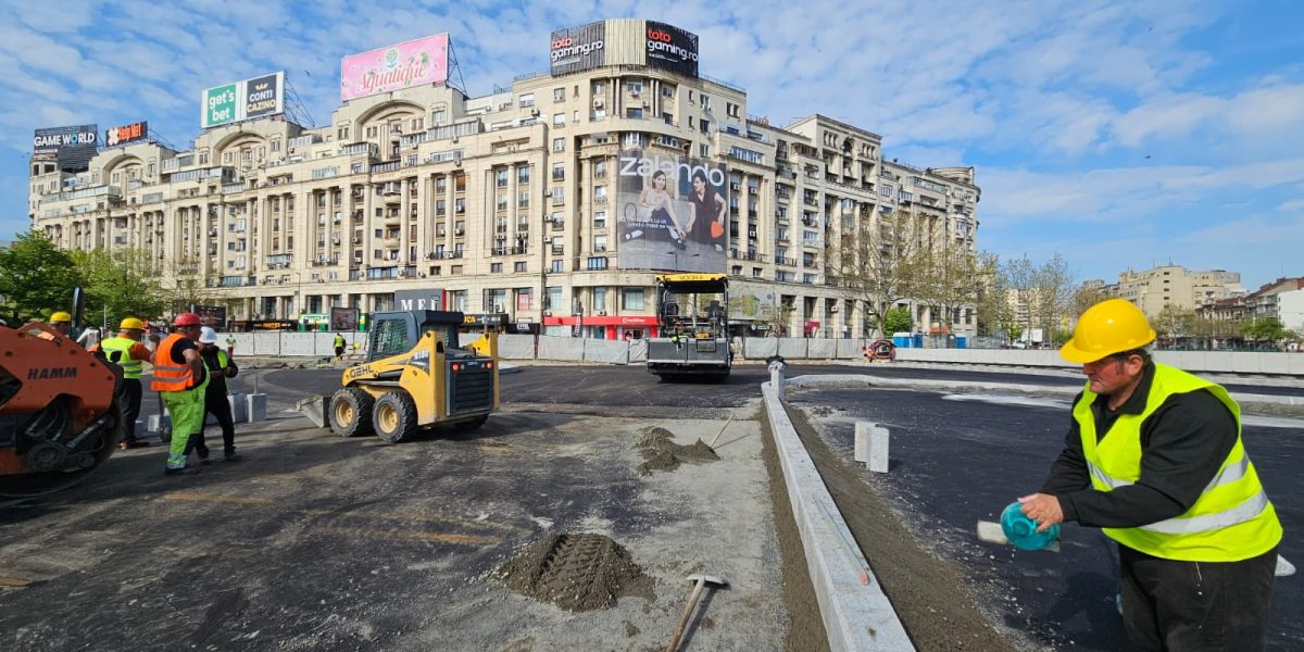 Lucrările de la Unirii: Zona Hanul lui Manuc, readusă la starea inițială