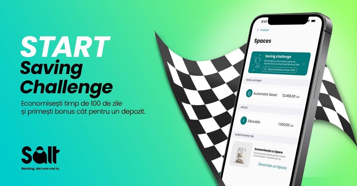 Salt Bank a marcat cei doi ani de activitate prin lansarea unei noi inițiative dedicate economisirii, menită să încurajeze clienții să își formeze obiceiuri financiare sănătoase