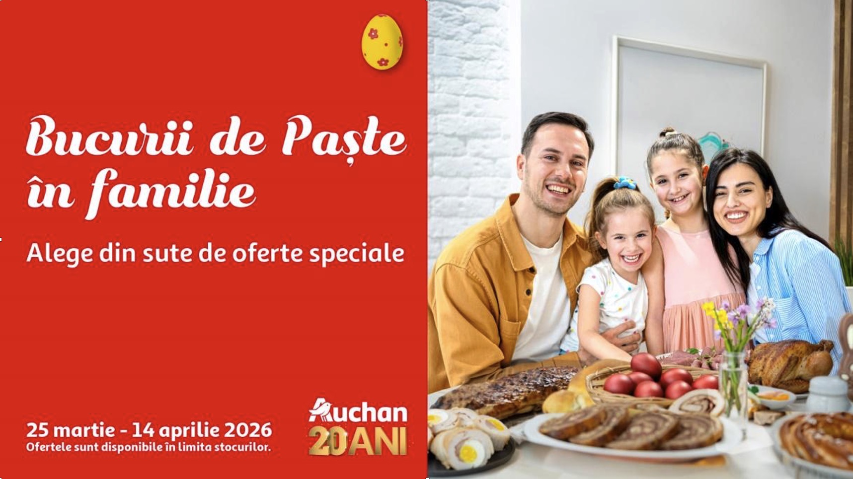 Oferte speciale de Paște la Auchan pentru întreaga familie