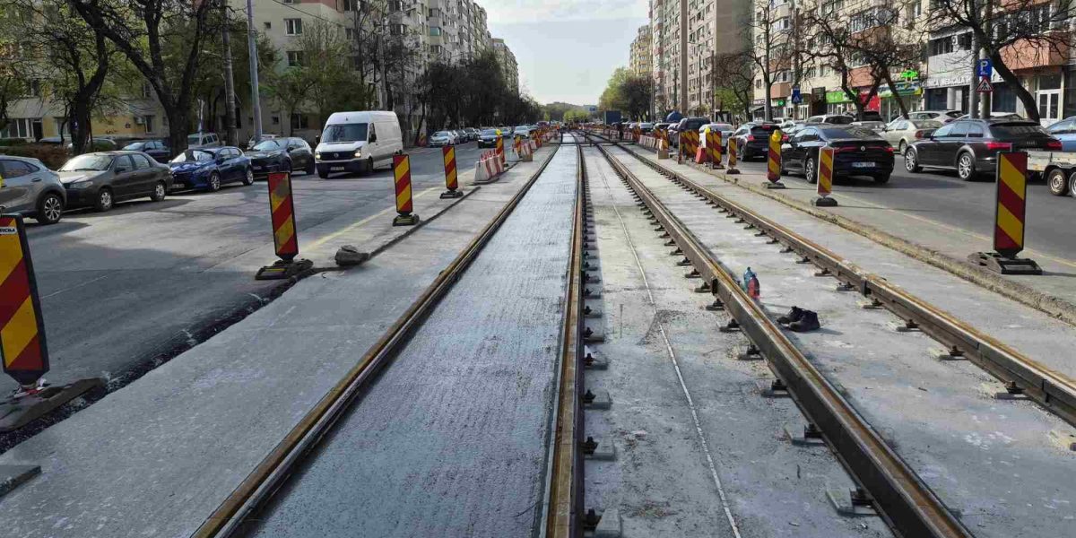 Lucrările la șinele de tramvai pe Chișinău și Basarabia, spre finalizare