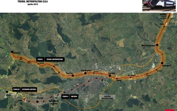 Finanțare record pentru trenul metropolitan din Cluj: 85% bani europeni