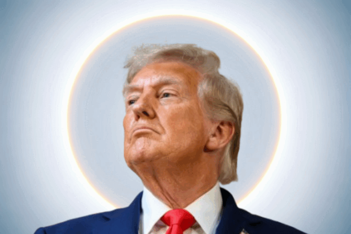 Trump, „Iisus” auto-proclamat, își șterge portretul de sfânt