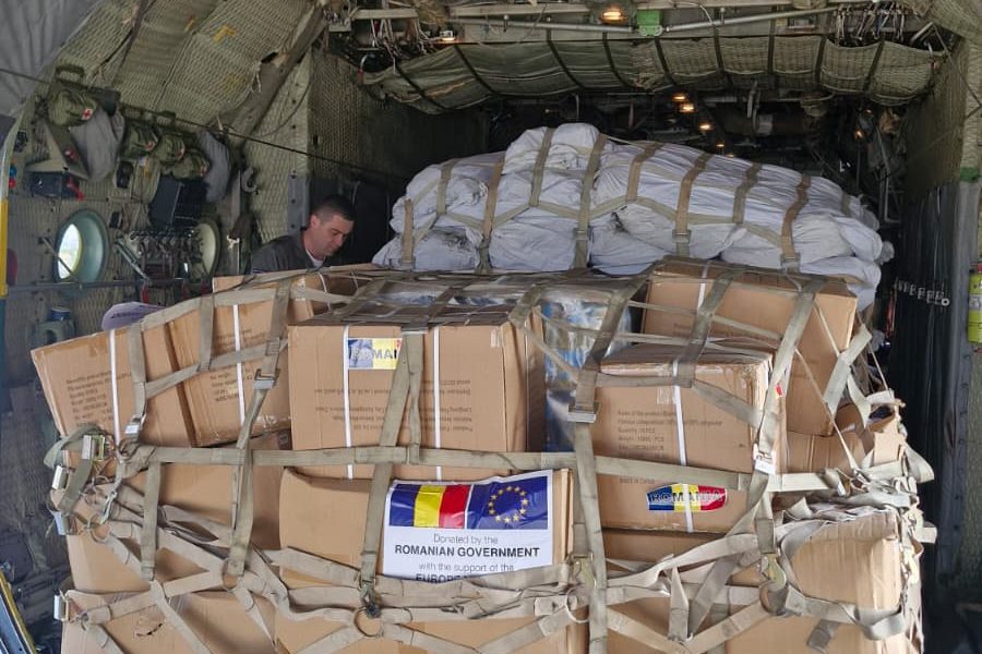 România trimite 15 tone de ajutoare în Liban: Avion MApN cu alimente și corturi